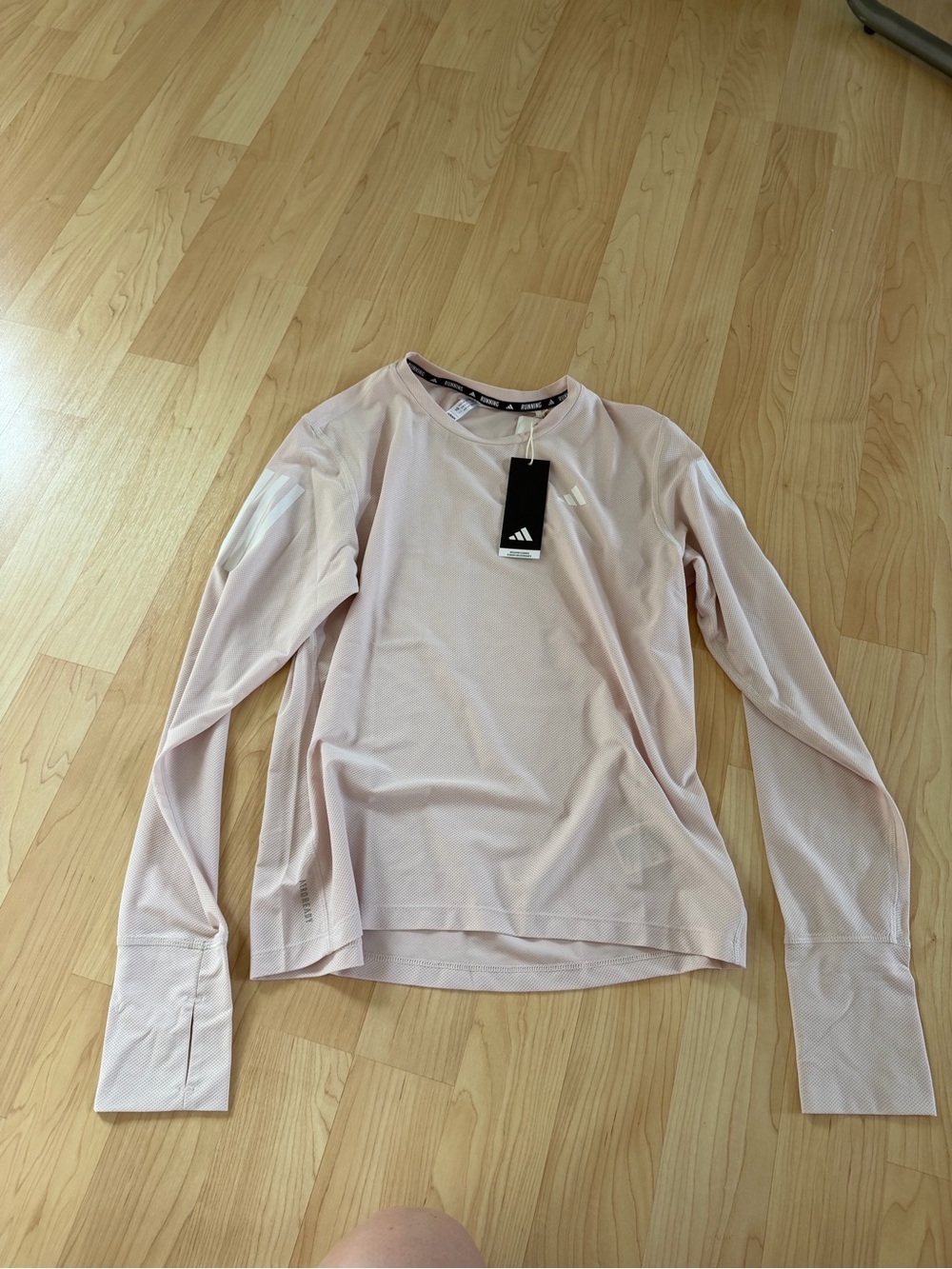 adidas Women's Long-Sleeve Athletic Top - Pale Pink